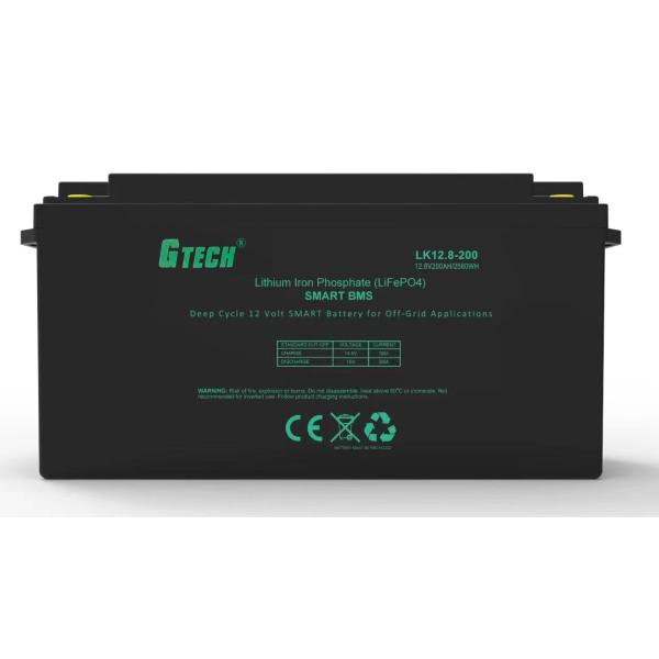 Batería de litio de ciclo profundo 12V 200Ah para caravana / camping y respaldo de energía