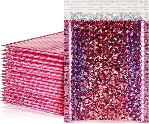 CTCX Custom Bubble Mailer Holographic Pink Holographic Bubble Mailer Holographic Bubble Packages