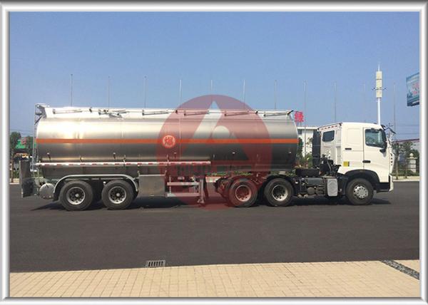 T7H 2 Axle Aluminum Fuel Tank Semi Trailer With Intelligent Safety System