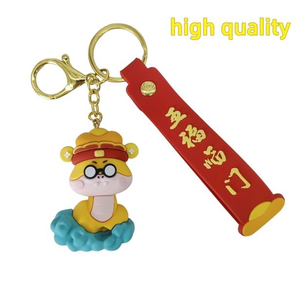 Customizable Cute Tiger Cloud Silicon Keychain PVC Soft Rubber  Keychain 2D/3D Design Bulk Wholesale for Gifts and Souvenirs