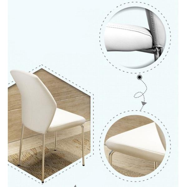 6pcs Set Casual 0.92m Modern Metal Dining Chairs