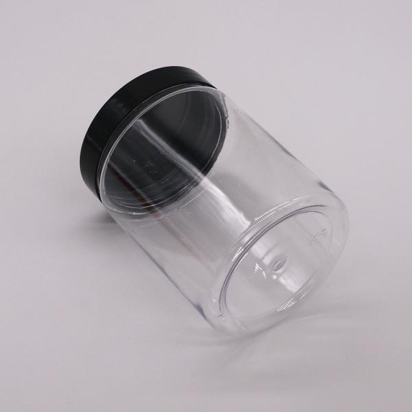 300cc ПЭТ широтные пластиковые бутылки для хранения пищи с алюминиевой крышкой для вкусных закусок
