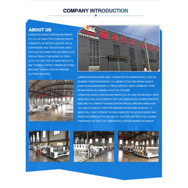 Corrugated Carton Box Printing Rotary Die Cutting Machine Automatic Feeding