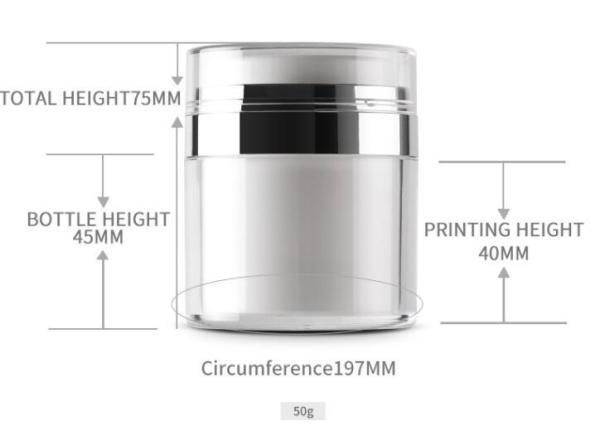Small 15g 30g 50g Cosmetic Acrylic Jar Skin Care Cream Storage Jars (MC-Y-506)