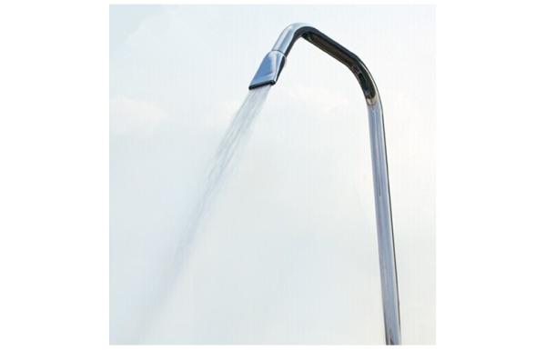 Hydrotherapy Flat Four-hole Line Spray Fountain Head For Pools Stainless Steel