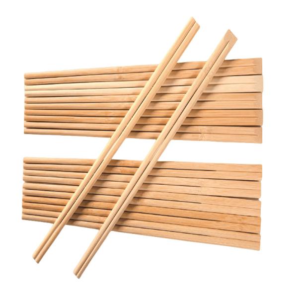 Des baguettes en bambou carbonifiées de 21 cm, jetables, restaurant écologique de qualité A.