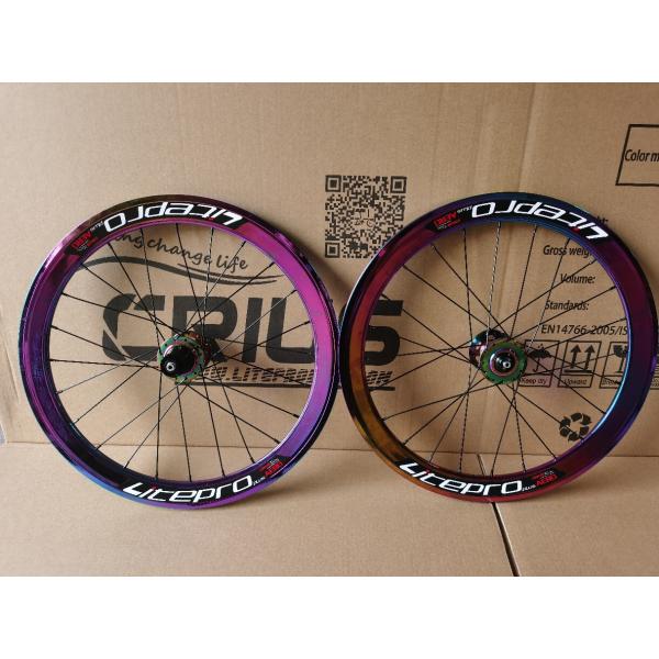 20 дюймовый колесный комплект из углеродного волокна для дорожных велосипедов 8/9/10/11 Скорость двойной стены цвет радуги