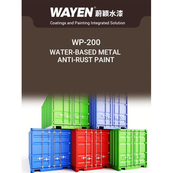 Environmental Friendly Water-based Anti-Rust Paint with Waterproof and Rust-Proof Properties for Metal Surfaces