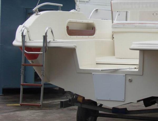 Safe Inflatable Boat Accessories 316 Stainless Steel Rear Back Ladder