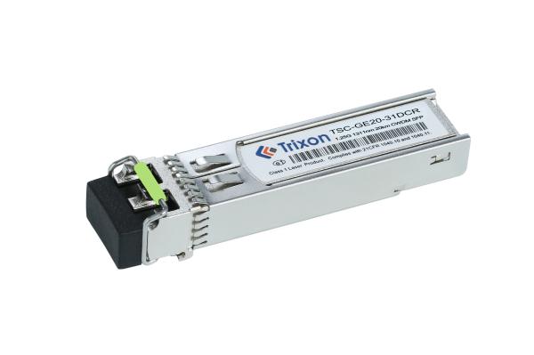 TSC-GE20-XXDCR 20km 3.3V CWDM SFP Transceptor Mod1270 Nm-1610 Nm comprimento de onda 1,25G taxa de dados