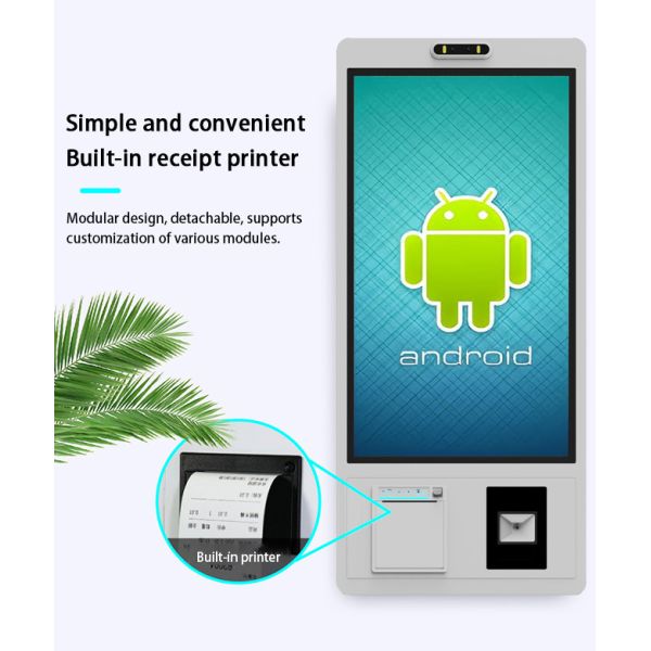 23.6 Inch Android Touch Screen  Wall Mounted Management System Supermarket Self-Checkout System