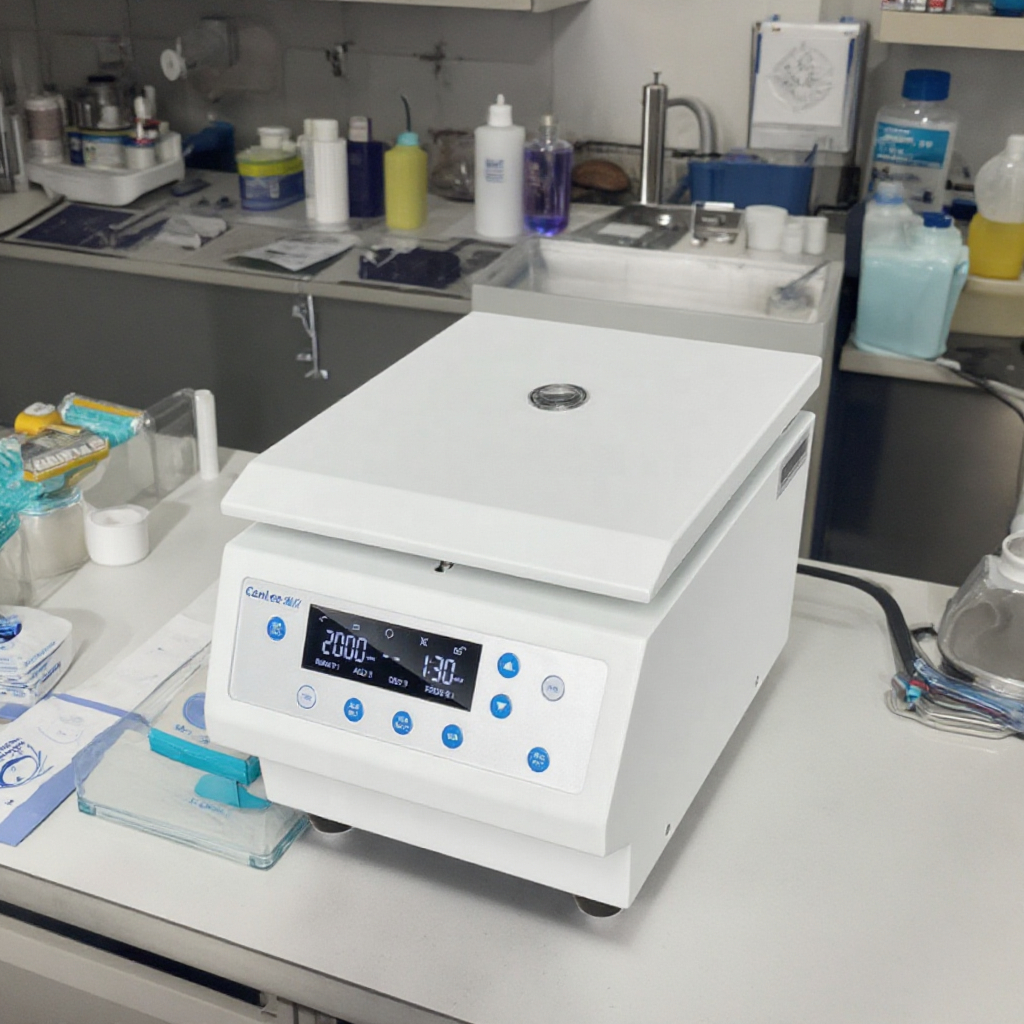 CenLee High Speed 12000rpm Hematocrit Centrifuge with 24pcs Capillary Tube 75mm LCD Display Micro Hematocrit Centrifuge