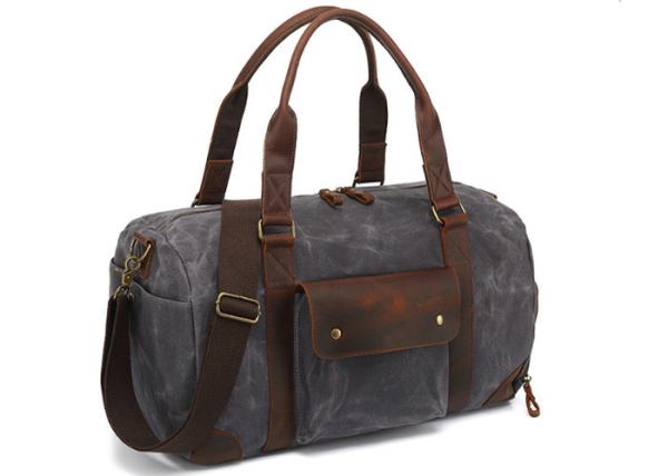 Mens Daily Life Leather Overnight Duffel Bag