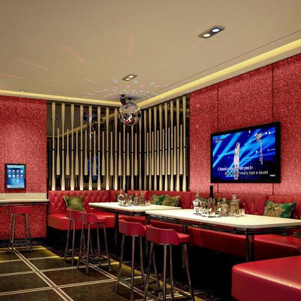 54/55' Wallpaper 3D Holographic Chunky Glitter Fabric