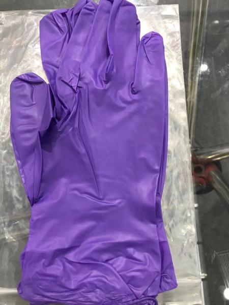 Luvas descartáveis de vinil azul nitrílico sem pó para exame médico e limpeza