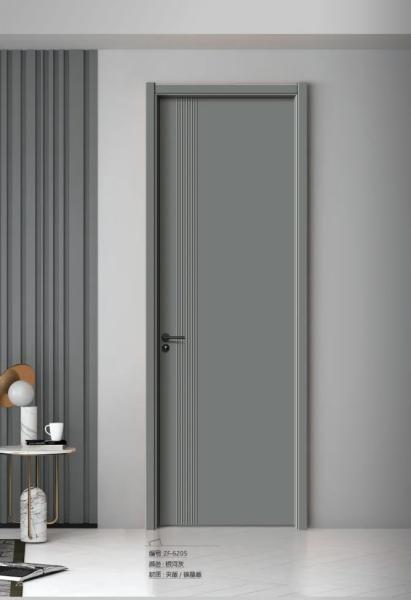 Luxury Interior Modern Solid Wood Door Multicolor Minimalista Porta de Madeira Personalizada