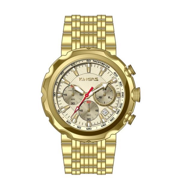 Luxury men ' s japan movt sports watch stainless steel chronograph fashion watch