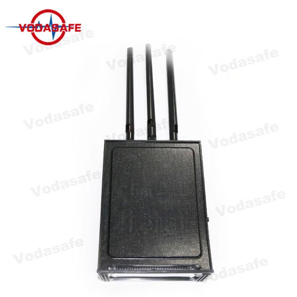 Raio completo da tampa do jammer 2.4GHz 5.8GHz 30-50m do sinal do telefone celular da faixa de Wifi