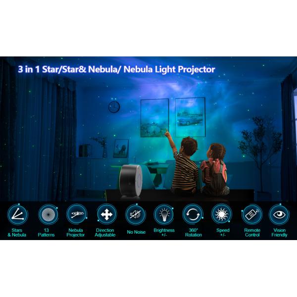 Star Galaxy Starry Sky Projector 5 W Dream Dream Wave Night Light Color LED Nebula Cloud Atmosphere Lamp For Bedroom Hom