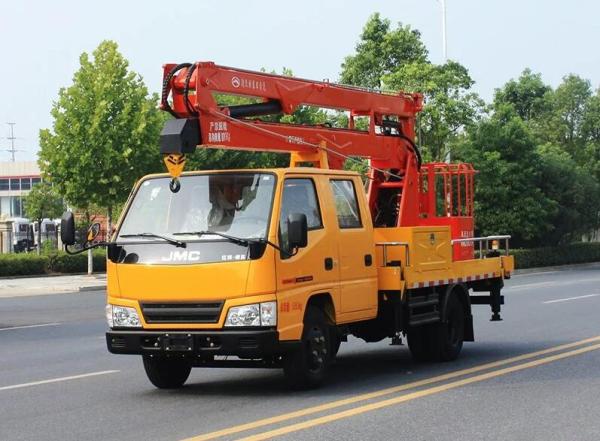 18m 20m 22m Pick Up Truck Articulated Boom Lift High Altitude Aerial Work Platform Truck