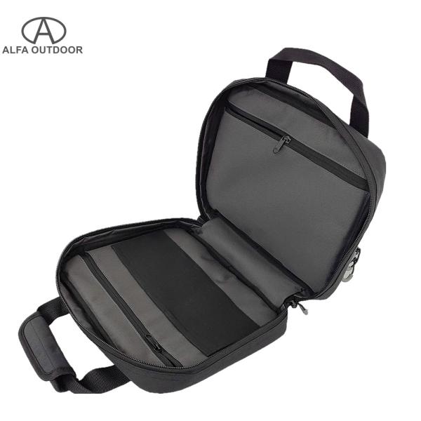 Alfa Tactical Gun Range Bag Soft Pistol Case For Handguns With 5x Magazine Slot