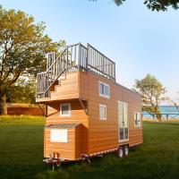 Factory Direcet Prefab Tiny Homes On Wheels Casa remolque Orlando listo para el envío para Airbnb
