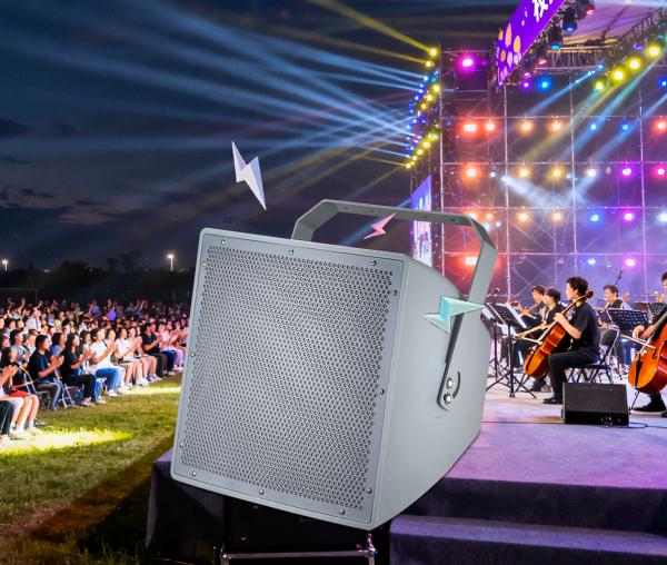 High Power 400W Outdoor PA System Horn Speaker Fiber Glass Material OEM ODM 100V 8 Ohm IP65 15-inch Woofer and Tweeter