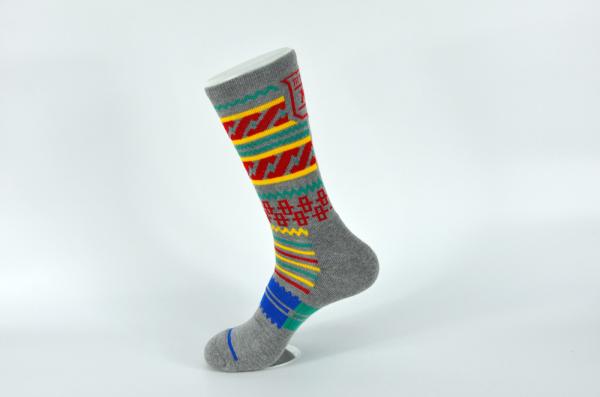 Anti - Bacterial / Anti - Slip Athletic Basketball Socks With Different Colors
