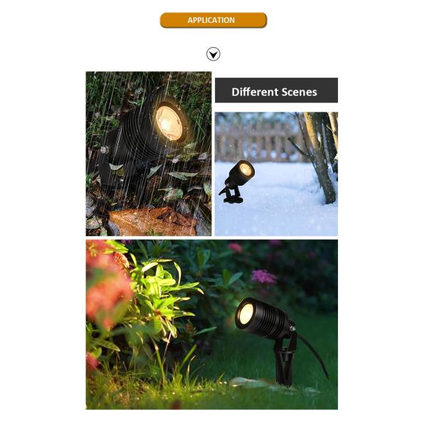 IP66 светодиодный садовый свет водонепроницаемый садовой шпик свет наружной светодиодный шаровой лампы