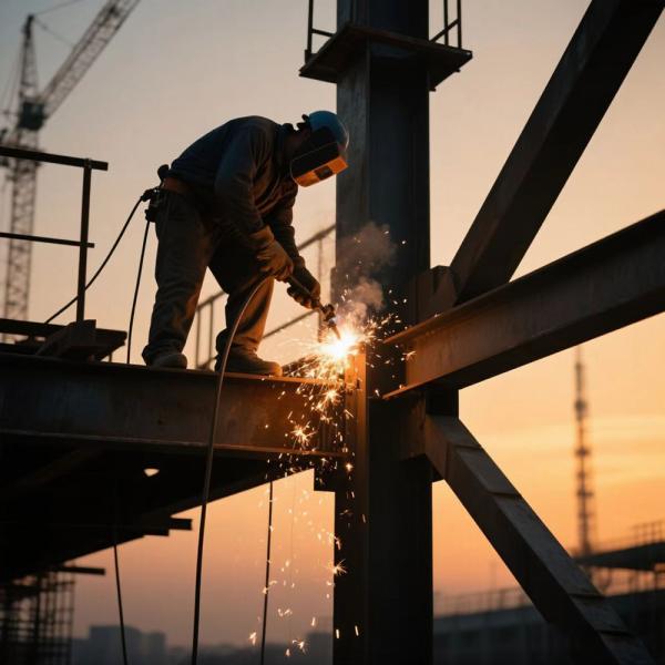 CE Prefab Warehouse Building Galvanized Economical Welded H Type Steel