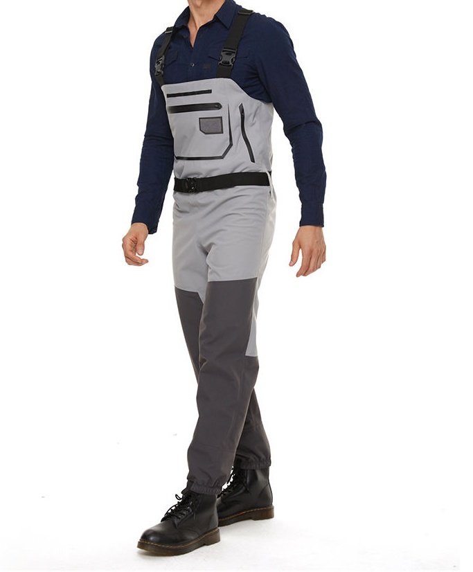 Breathable Fishing Waders Wear Resistant Waterproof Chest Waders Quick Dry For Fly Fishing