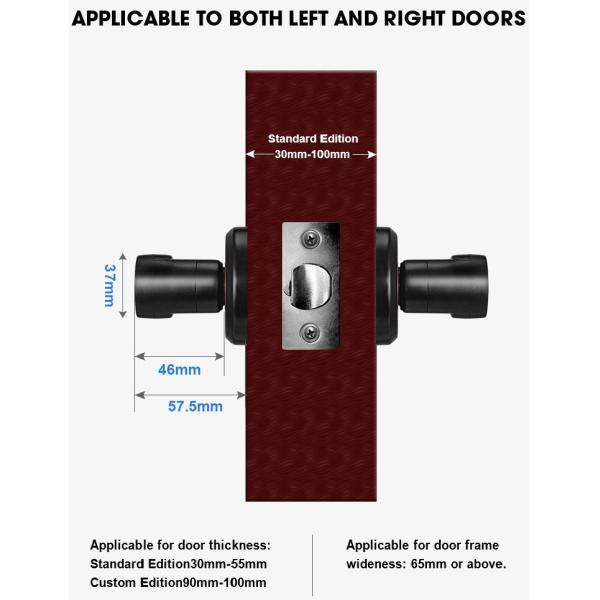 TTlock Fingerprint Bluetooth Smart Lock Keyless Zinc Alloy Handle