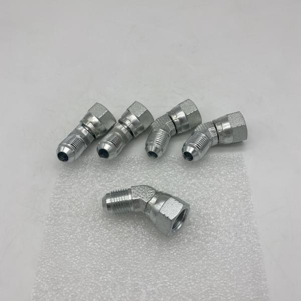 45 Degree Elbow JIC Female OEM Stainless Steel Hose Adapter