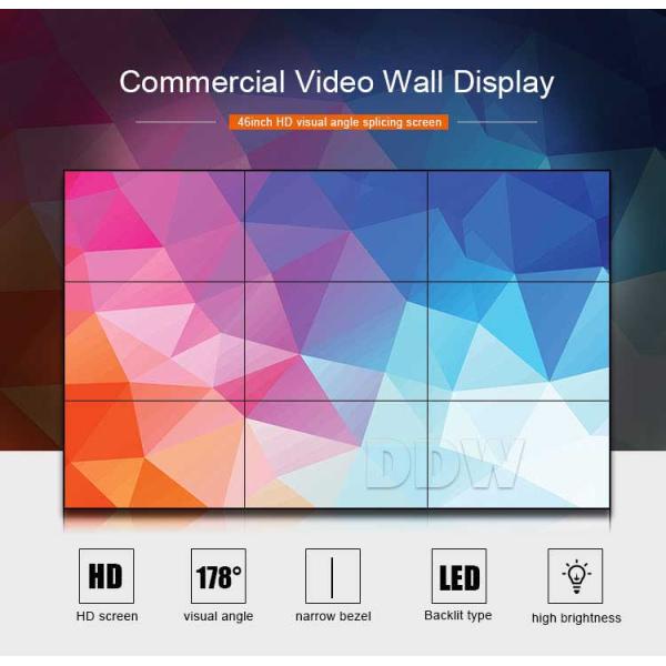 Advertising 32 Dot Large Touch Screen Wall , 46 Inch 3.5mm Touch Screen Wall Display