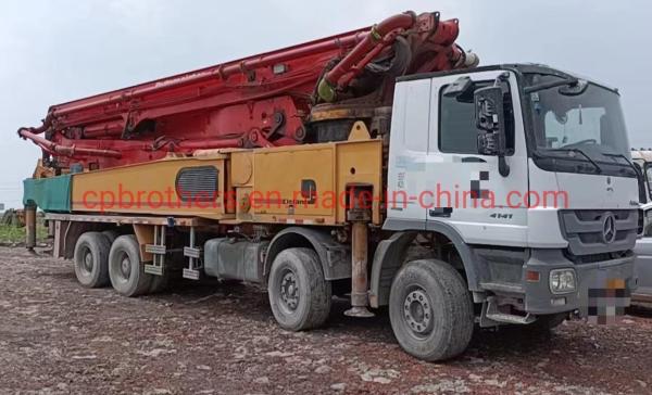 56 Meter Putzmeister Concrete Pump with 5 Boom Sections and 300 Kw Engine Power Used