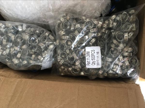 Stainless steel O clip for fixing plastic beer tube with beer coupler, beer dispenser.