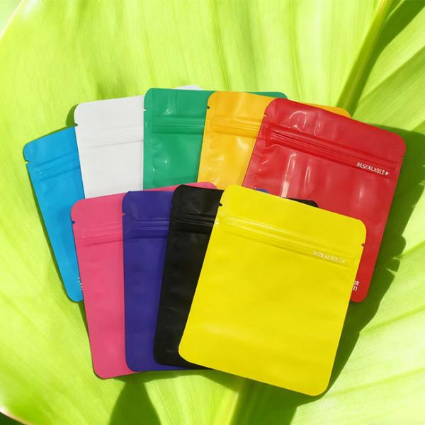 Factory-Ready Custom 3.5g Moisture-Proof & Smell-Proof Mylar Bags Stand-Up Resealable Plastic Food Packaging