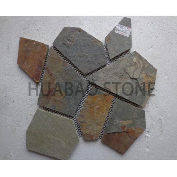 Garden House Manufactured Stone Panels , Cultured Stone Sheets Natural Finish