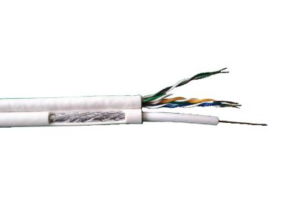 Standard Shield RG59CCS  with UTP CAT5E Cable , 24AWG 4 Pairs Lan CAT5E Cable