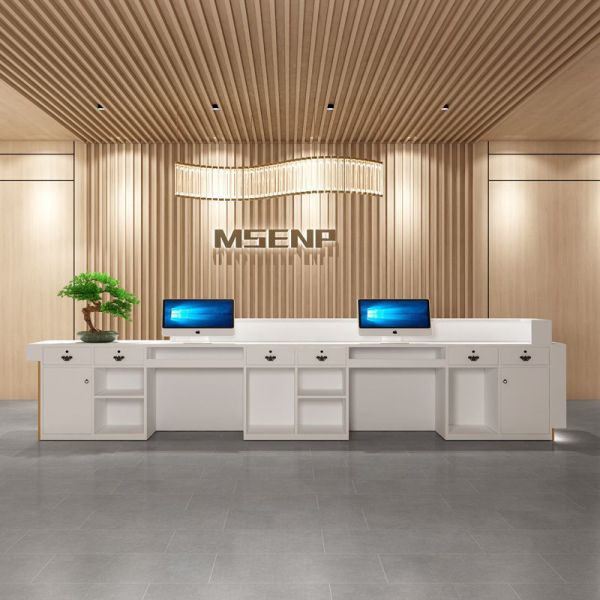 Modern Bar Furniture Fashionable Custom New Design LED Light Wood Table Restaurant Bar Counter Customization
