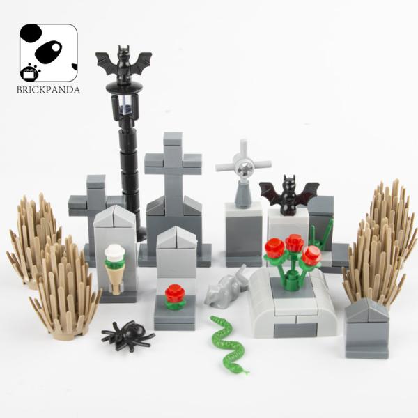MOC bricks street view castle accessories flower bed for city construction decoration public park building blocks