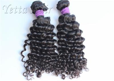 Weave peruano do cabelo humano da onda perverso com o Frontal encaracolado do laço