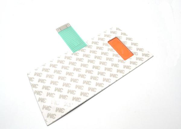 PET / PVC Metal Dome Membrane Switch With Colored Transparent Display Window