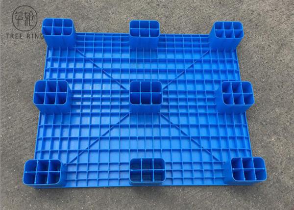 Euro Solid Deck Flat Top HDPE Plastic Pallets , FP 1010 Polyethylene Plastic Skids