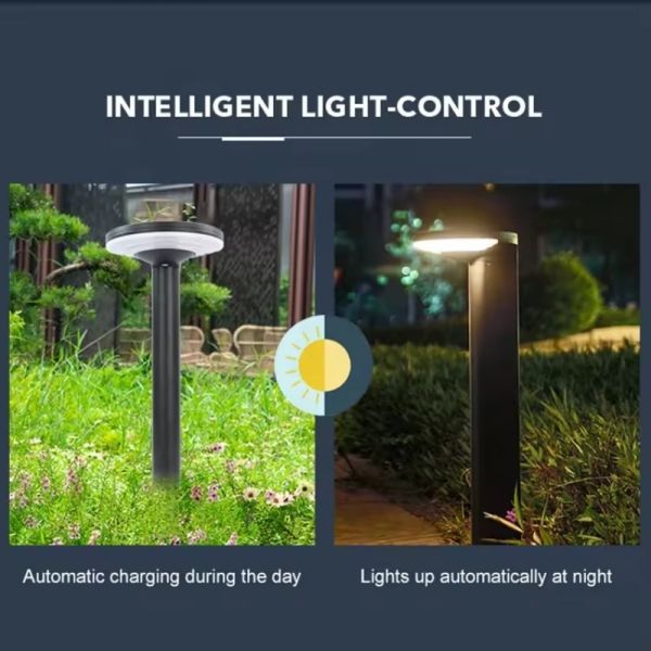 IP65 Waterproof LED Solar Garden Lights Outdoor LED Lawn Park Decor Plastic Body Patio Pathway Landscape Decoration