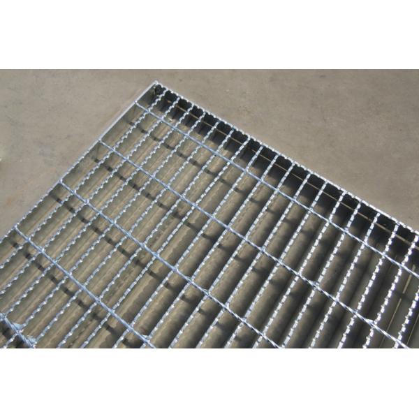 Galvanised Steel Serrated Bar Grating Grid For Sewage Plant