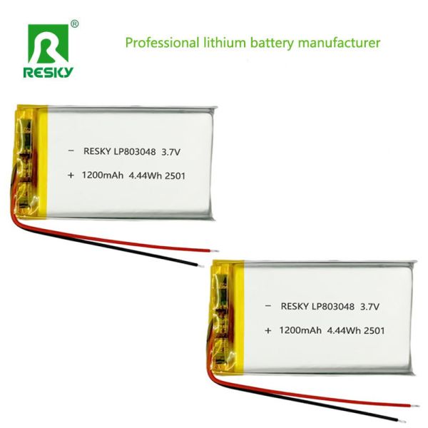 3.7V 1200mAh Low Discharge Rate Lithium Polymer Battery LiPo Battery for Solar Applications