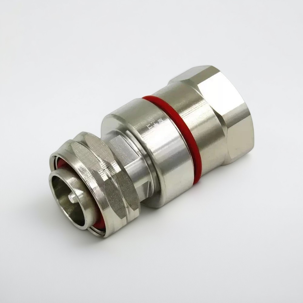 DIN 7/16 Male Straight Connector for 7/8″ Coaxial Cable | RF Feeder Connector