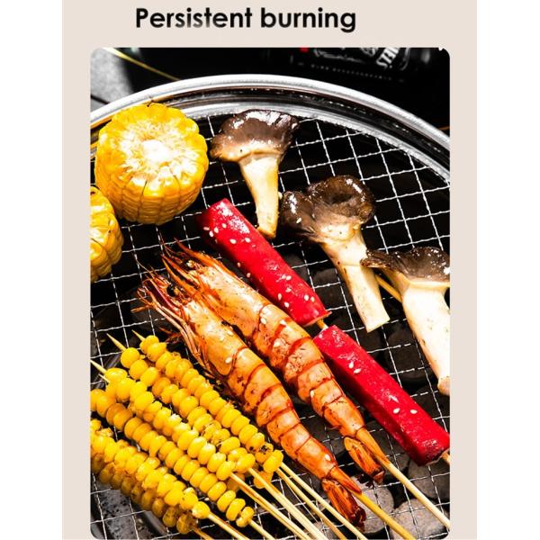 Портативная гриль для барбекю из нержавеющей стали 29 см для кемпинга