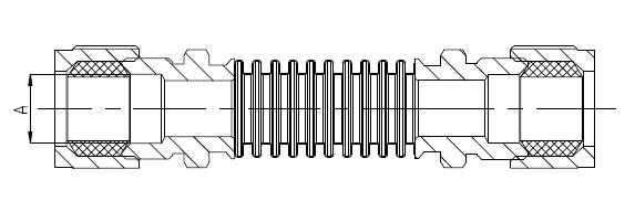 Manguera acanalada de acero inoxidable para el sistema de gas